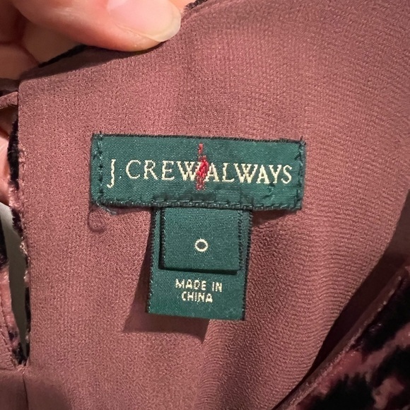 J. Crew Always Leopard Velvet Shell Tank Top Size 0 - Picture 4 of 8